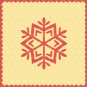 snow particle christmas icon